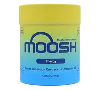 Moosh Mushroom Gummies 3000mg - 60 Gummies (Reishi, Lions Mane, Chaga, Coryceps) Sugar Free, 100% Vegan (Energy (Cordyceps))
