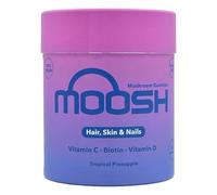 Moosh Mushroom Gummies 3000mg - 60 Gummies (Reishi, Lions Mane, Chaga, Coryceps) Sugar Free, 100% Vegan (Hair, Skin & Nails)