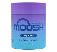 Moosh Mushroom Gummies 3000mg - 60 Gummies (Reishi, Lions Mane, Chaga, Coryceps) Sugar Free, 100% Vegan (Sleep & Relax (Reishi))
