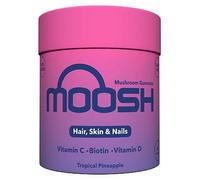 Moosh Mushroom Gummies 3000mg - 60 Gummies (Reishi, Lions Mane, Chaga, Coryceps) Sugar Free, 100% Vegan (Hair, Skin & Nails)