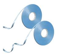 Mooshy 2 Rolls Baby Blue Curling Ribbon, 100m/50m Light Blue Balloons String for Wedding Party Decorations and Gift Wrapping