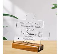 Mooshy Leaving Gifts for Women Valentines Gifts for Her Acrylic Plaque Romantic Colleagues Gifts for Her Him, Birthday Gifts for Girlfriend, Boyfriend, Wife, Husband, Couples