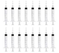 Mooshy Plastic Syringe Set, 16 pcs Measuring Syringe No Needle Colostrum Syringe 2ml Syringe Medicine Syringe, Syringes for Scientific Labs, Watering, Feeding Pets, Oil or Glue Applicator