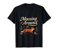 Moosing Around Cottagecore Fox Forest Graphic T-Shirt