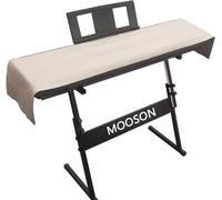 Mooson Keyboard Piano Cover, Digital Piano Dust Cover, Light Luxury Soft and Premium Surface, Thickening Electronic Organ Covering Keyboard Update Encasement (White)