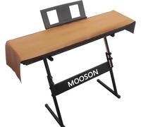 Mooson Keyboard Piano Cover, Digital Piano Dust Cover, Light Luxury Soft and Premium Surface, Thickening Electronic Organ Covering Keyboard Update Encasement (Brown)