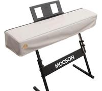Mooson Keyboard Piano Cover Digital Piano Dust Covers Luxury Soft and Premium Surface Thickening Electronic Organ Covering Keyboard Update Encasement (White)