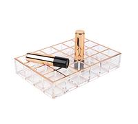 Moosy Life ML03 Lipstick Holder Organiser, 24 Spaces, Rose Gold, Moonlight Series