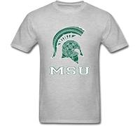 Mootaa Men's Michigan State Spartans T Shirt Grey M