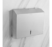 MOOTACO Paper Towel Dispenser Wall Mounted, Multifold Trifold Stainless Steel Tissue Dispenser at least hold 250 Paper Towels