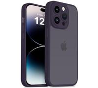Mootobo Compatible with iPhone 14 Pro Max Case with Lens Protection, Shockproof Military-Grade Protection, Anti-Scratch Matte Back Slim Phone Case 6.7 inch, Deep Purple