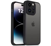 Mootobo Compatible with iPhone 14 Pro Max Case with Lens Protection, Shockproof Military-Grade Protection, Anti-Scratch Matte Back Slim Phone Case 6.7 inch, Black