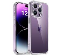 Mootobo Compatible with iPhone 14 Pro Max Case with Lens Protection, Shockproof Military-Grade Protection, Anti-Scratch Matte Back Slim Phone Case 6.7 inch, Clear