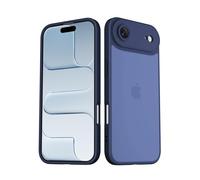 Mootobo Designed for iPhone 17 Air Case with Camera Lens Full Cover Protection, 10FT Military Grade Drop Protection Phone Case with Anti-Fingerprint Matte Back 6.5 inch - Deepblue