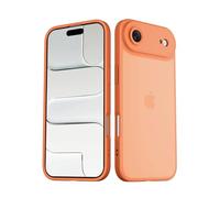 Mootobo Designed for iPhone 17 Air Case with Camera Lens Full Cover Protection, 10FT Military Grade Drop Protection Phone Case with Anti-Fingerprint Matte Back 6.5 inch - Orange