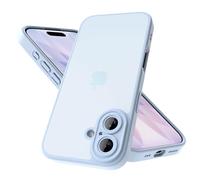 Mootobo Designed for iPhone 17 Case with Camera Lens Full Cover Protection, 10FT Military Grade Drop Protection Phone Case with Anti-Fingerprint Matte Back 6.3 inch - Blue