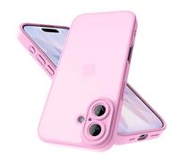 Mootobo Designed for iPhone 17 Case with Camera Lens Full Cover Protection, 10FT Military Grade Drop Protection Phone Case with Anti-Fingerprint Matte Back 6.3 inch - Pink