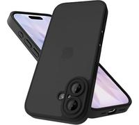 Mootobo Designed for iPhone 17 Case with Camera Lens Full Cover Protection, 10FT Military Grade Drop Protection Phone Case with Anti-Fingerprint Matte Back 6.3 inch - Black