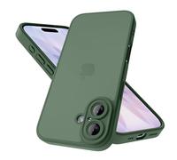 Mootobo Designed for iPhone 17 Case with Camera Lens Full Cover Protection, 10FT Military Grade Drop Protection Phone Case with Anti-Fingerprint Matte Back 6.3 inch - Deepgreen