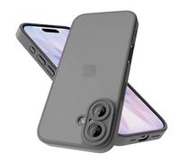 Mootobo Designed for iPhone 17 Case with Camera Lens Full Cover Protection, 10FT Military Grade Drop Protection Phone Case with Anti-Fingerprint Matte Back 6.3 inch - Grey