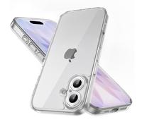 Mootobo Designed for iPhone 17 Case with Camera Lens Full Cover Protection, 10FT Military Grade Drop Protection Phone Case with Anti-Fingerprint Matte Back 6.3 inch - Clear