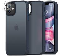 Mootobo for iPhone 11 Case Built-in 2 HD Screen Protectors and HD Lens Protector, Anti-Fingerprint Matte Back 10FT Military Grade Drop Shockproof Phone Case for iPhone 11 6.1 inch - Deep Blue