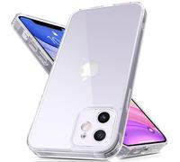 Mootobo for iPhone 11 Case with Camera Lens Full Cover Protection, 10FT Military Grade Drop Protection Phone Case with Anti-Fingerprint Matte Back 6.1 inch - Clear