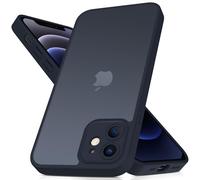 Mootobo for iPhone 12 Case 6.1 inch, Military-Grade Protection 360° Full Body Frosted Translucent Back Phone Cover, Anti-Fingerprint Slim Shockproof Phone Case for iPhone 12 - Deepblue