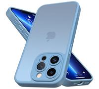 Mootobo for iPhone 12 Pro Max Case with Camera Lens Full Cover Protection, 10FT Military Grade Drop Protection Phone Case with Anti-Fingerprint Matte Back 6.7 inch - Blue