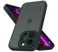 Mootobo for iPhone 12 Pro Max Case with Camera Lens Full Cover Protection, 10FT Military Grade Drop Protection Phone Case with Anti-Fingerprint Matte Back 6.7 inch - Deepgreen