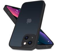 Mootobo for iPhone 13 Case 6.1-Inch, Matte Shockproof Bumper Phone Cover, Military-Grade Protection Ultra Slim 360°Full Body Frosted Translucent Back Phone case for iPhone 13(Black)