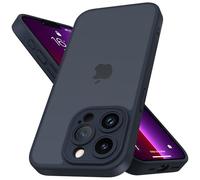 Mootobo for iPhone 13 Pro Case with Camera Lens Full Cover Protection, 10FT Military Grade Drop Protection Phone Case with Anti-Fingerprint Matte Back 6.1 inch - Deepblue