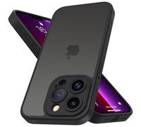 Mootobo for iPhone 13 Pro Case with Camera Lens Full Cover Protection, 10FT Military Grade Drop Protection Phone Case with Anti-Fingerprint Matte Back 6.1 inch - Black