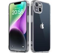 Mootobo for iPhone 14 Plus Case with Camera Lens Full Cover Protection, 10FT Military Grade Drop Protection Phone Case with Anti-Fingerprint Matte Back 6.7 inch - Clear