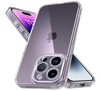 Mootobo for iPhone 14 Pro Case 6.1-Inch, Matte Shockproof Bumper Phone Cover, Military-Grade Protection Ultra Slim 360°Full Body Frosted Translucent Back Phone case(Clear)