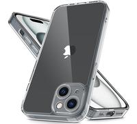 Mootobo for iPhone 15 Plus Case with Camera Lens Full Cover Protection, 10FT Military Grade Drop Protection Phone Case with Anti-Fingerprint Matte Back 6.7 inch - Clear