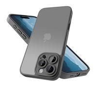 Mootobo for iPhone 16 Pro Case with Camera Lens Full Cover Protection, 10FT Military Grade Drop Protection Phone Case with Anti-Fingerprint Matte Back 6.3 inch - Grey