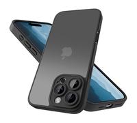 Mootobo for iPhone 16 Pro case with Camera Lens Full Cover Protection, Military-Grade Drop Protection Phone Case, Anti-Fingerprint Slim Shockproof Matte Back 6.3 inch- Black