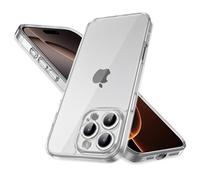 Mootobo for iPhone 16 Pro Max Case with Camera Lens Full Cover Protection, Military-Grade Drop Protection Phone Case, Anti-Fingerprint Slim Shockproof Matte Back 6.9 inch- Clear