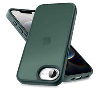 Mootobo for iPhone 16e Case, Military Grade Shockproof Drop Protection, Full Body Frosted Translucent Back Phone Cover, Anti-Fingerprint Phone Case for iPhone 16e 6.1-Inch - Deepgreen