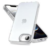 Mootobo for iPhone 16e Case, Military Grade Shockproof Drop Protection, Full Body Frosted Translucent Back Phone Cover, Anti-Fingerprint Phone Case for iPhone 16e 6.1-Inch - Clear