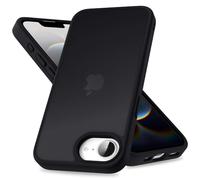 Mootobo for iPhone 16e Case, Military Grade Shockproof Drop Protection, Full Body Frosted Translucent Back Phone Cover, Anti-Fingerprint Phone Case for iPhone 16e 6.1-Inch - Black