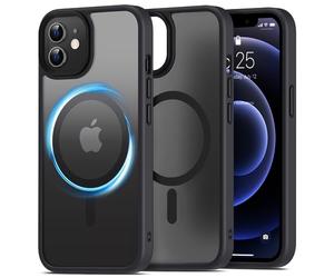 Mootobo Magnetic iPhone 12/12 Pro Case (6.1") - MagSafe Compatible, Military-Grade Protection, Ultra-Thin Matte Non-Slip Design - Black