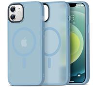 Mootobo Strong Magnetic Case for iPhone 12/12 Pro - Compatible with MagSafe Accessories, Military-Grade Protection, Slim Design with Smooth Matte Back and Anti-Slip Edges - 6.1 Inch, Blue