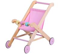 Moover Doll's Buggy/Stroller, Suitable for 18 months-10 years Old, Wooden, 52 x 330 x 53 cm, Light Pink