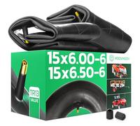 MoovMoov 15" Inner Tubes for 15x6.00-6 and 15x6.50-6 Tyres - For Ride-On Mowers, Lawn Tractors, Golf Buggies, Garden Trailers - Pack of 2
