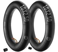 MOOVMOOV (2-Pack) Inner Tubes 10x2.50 Inches with 60/45 Degree Bent Valve for Electric Scooter Kugoo M4, Others | 10-Inch Inner Tube Compatible with 10x3.0 or 80/65-6 Tyre