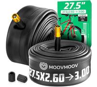 MoovMoov 27.5 Inch Inner Tube for Tyres 27.5 x 2.60, 27.5 x 2.75, 27.5 x 2.80, 27.5 x 2.90 and 27.5 x 3.00 with ETRTO from 65-584 to 76-584 - Set of 2 - for Bicycle