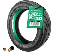 MOOVMOOV Ninebot G30 Max Tubeless 60/70-6.5 Tyre with Anti-Puncture Gel and Replacement Tubeless Valve - 10-Inch Tire for Ninebot G30 Max Scooter - Video Tutorial Included