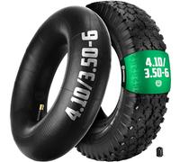 MOOVMOOV Wheelbarrow Tyre 3.50-6 with Hose, Right Valve TR13 - 4PLY Reinforced Wheelbarrow Tyres, Easy and Quick Installation, Compatible with Wheel 3.50-6